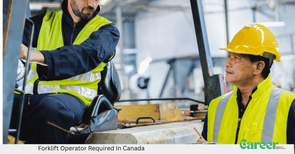 Forklift Operator Required In Canada