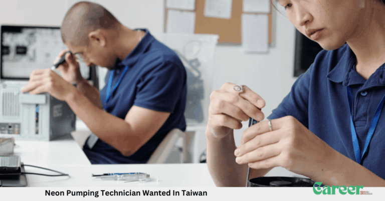 Neon Pumping Technician Wanted In Taiwan