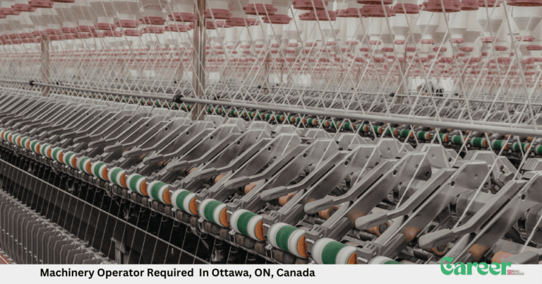 Machinery Operator Required In Ottawa, ON, Canada